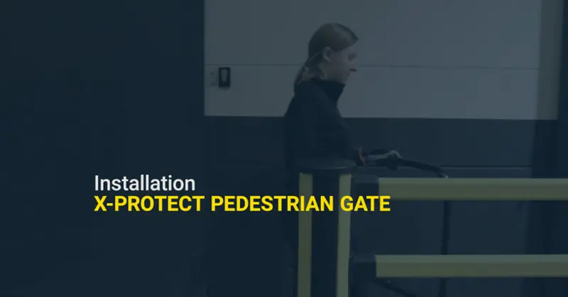 assemble an x-protect pedestrian gate